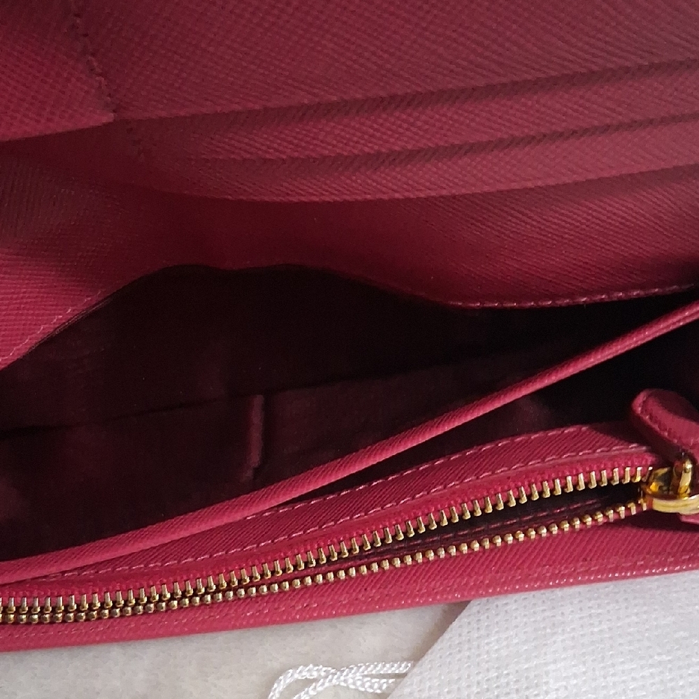 Prada Fuchsia Leather Wallet - Picture 7 of 10